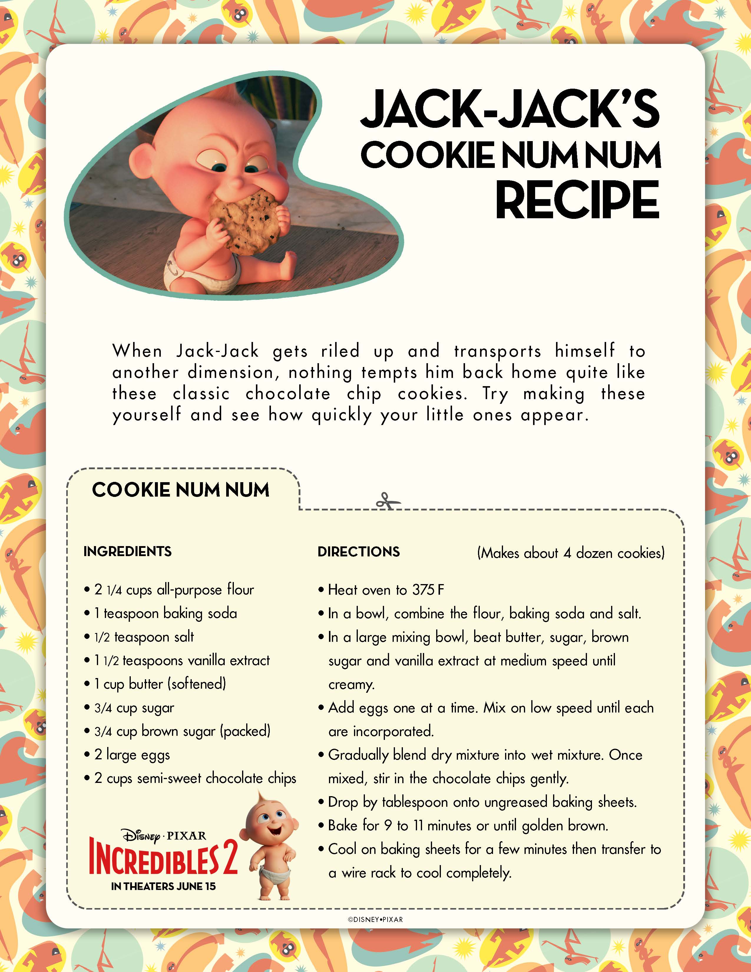 Jack Jack's Cookie Recipe