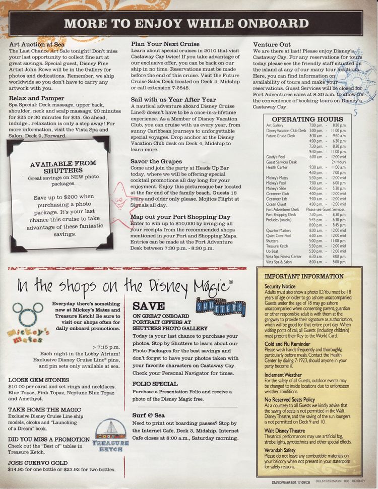 Disney Cruise Navigat#2691C