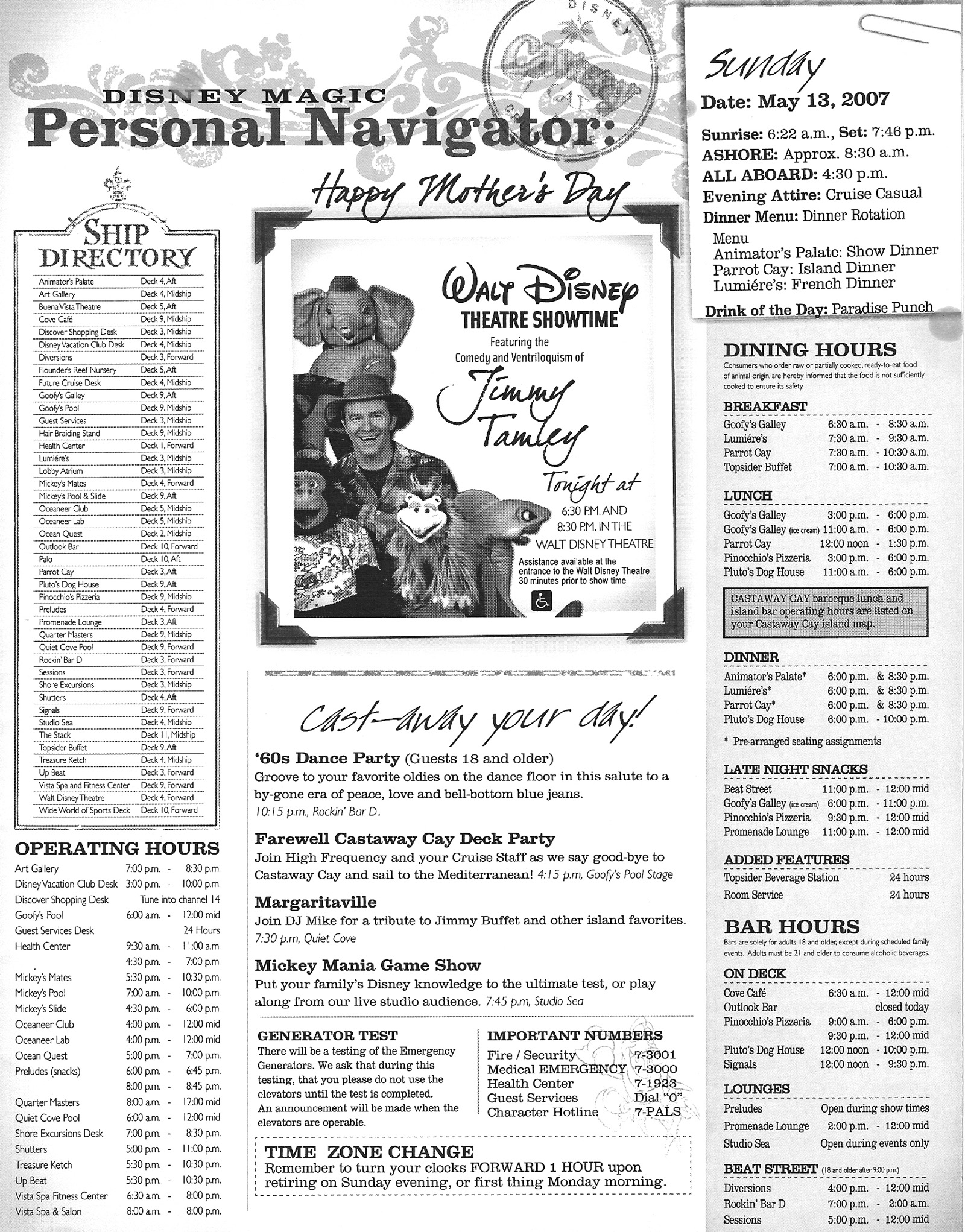 001 Sunday May 13, 2007 Navigator pg1
