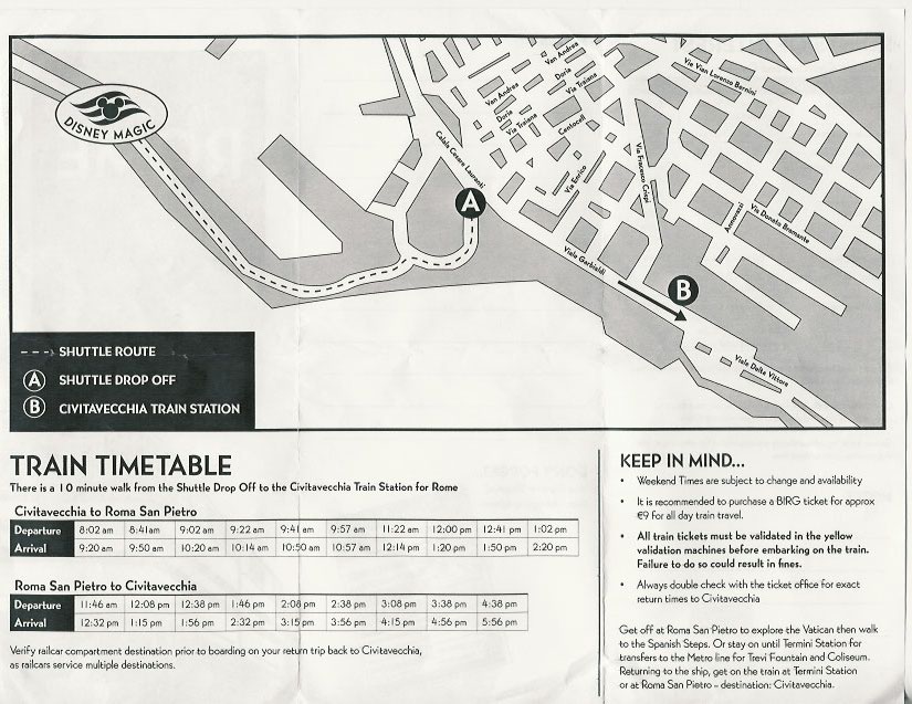 Rome Train Timetable p2