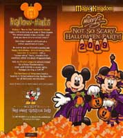 Mickey's Not So Scary Halloween Party Map 2006