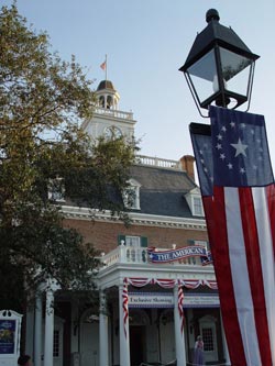 The American Adventure pavilion at Epcot's World Showcase.