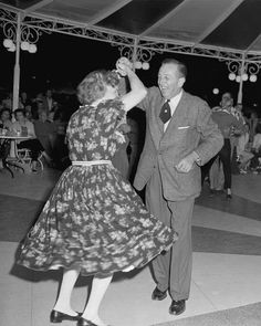 Walt and Lillian Dancing at Carnation Plaza Gardens