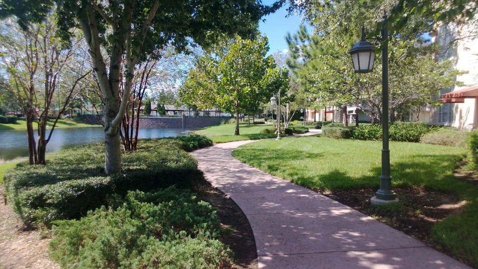 The walkway From The Congress Park Section to Disney Springs