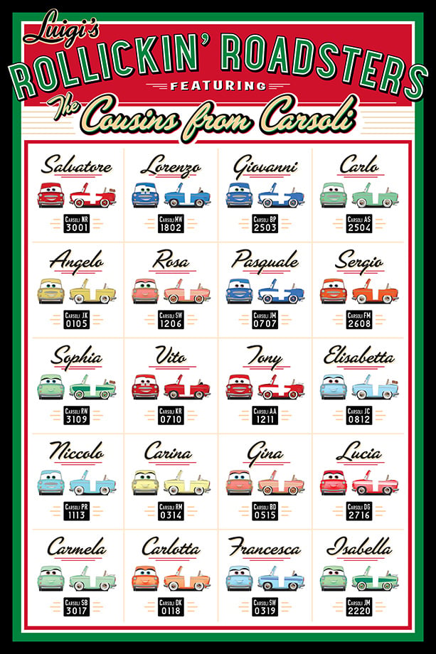 LuigiPoster – WDWINFO.COM Disneyland shares info on Luigi’s Rollickin’ cousins LuigiPoster LuigiPoster