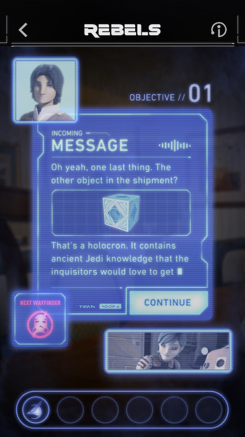 message – WDWINFO.COM New Star Wars Rebels augmented reality game available for purchase at Disney message message
