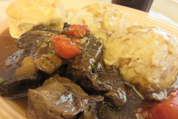 The tender and savory Plaza Inn Pot Roast.