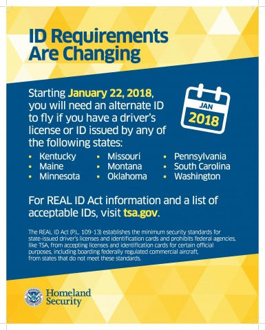 TSA States – WDWINFO.COM Nine states will need passports for domestic flights in 2018 TSA States TSA States