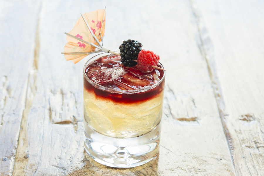 Prohibition Mai Tai | Scarlet Ibis, orgeat, banana liqueur, fresh lime, Scrappy Orleans, amarena cherry