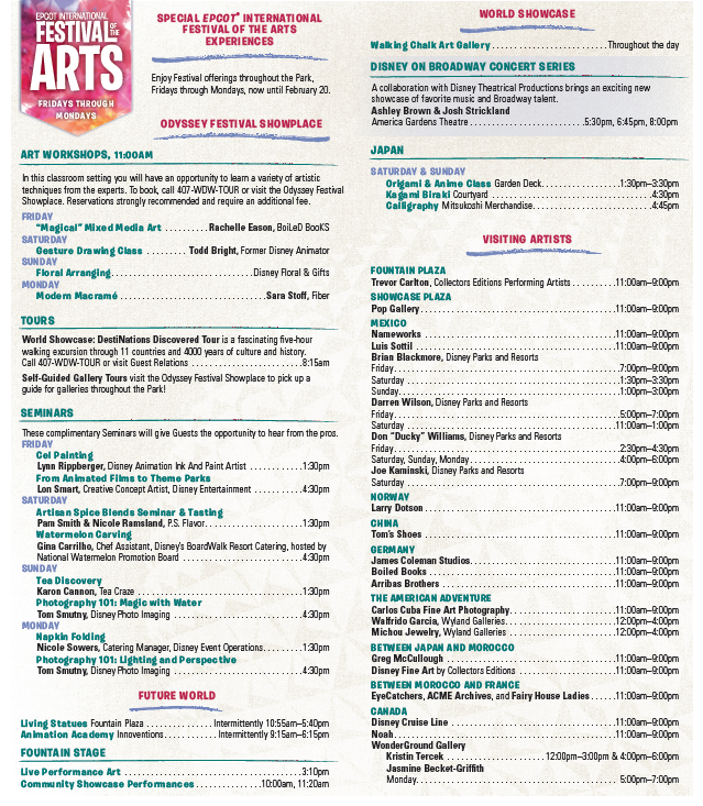 upload_2017-1-6_12-29-5 – WDWINFO.COM First look at Times Guide for Epcot International Festival of the Arts upload_2017-1-6_12-29-5 upload_2017-1-6_12-29-5