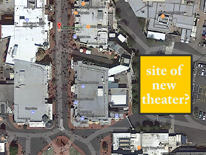 Main St theater location – WDWINFO.COM 5 Under the Radar Takeaways from the 2017 D23 Parks and Resorts Panel Main St theater location Potential location for new theater OFF Main St