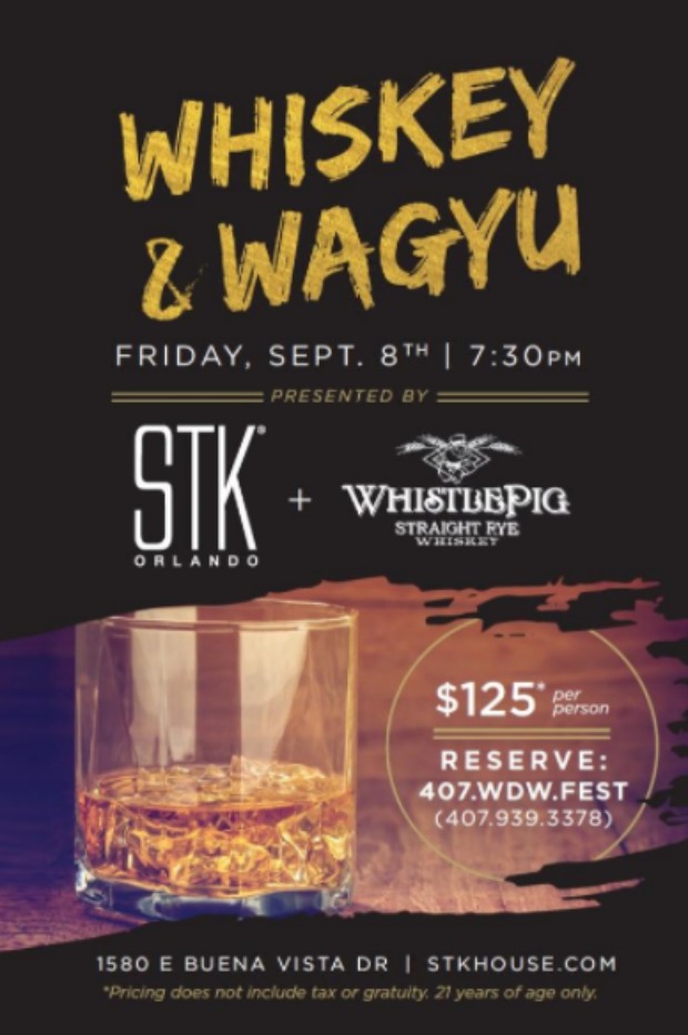 STK Orlando Whiskey & Wagyu – WDWINFO.COM STK Orlando at Disney Springs to Hold Special Whiskey and Wagyu Event on 9/8 STK Orlando Whiskey & Wagyu STK Orlando Whiskey & Wagyu