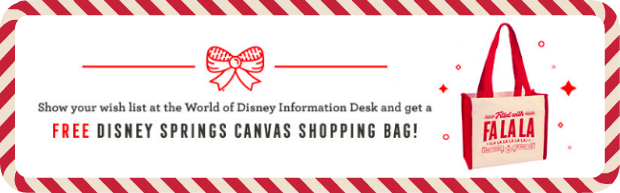 Disney Springs Canvas Tote – WDWINFO.COM Create Your Disney Springs Wish List and Receive a Free Canvas Shopping Bag Disney Springs Canvas Tote Disney Springs Canvas Tote