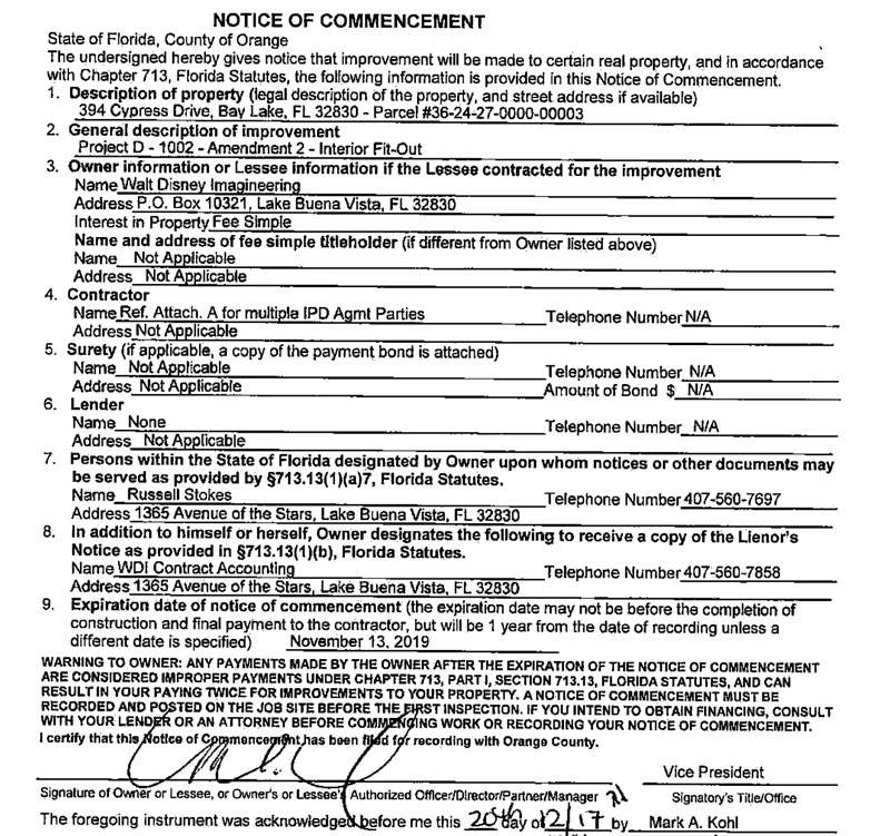 G-E-notice3 – WDWINFO.COM New Permits Show Progress for Star Wars: Galaxy’s Edge in Hollywood Studios G-E-notice3 G-E-notice3