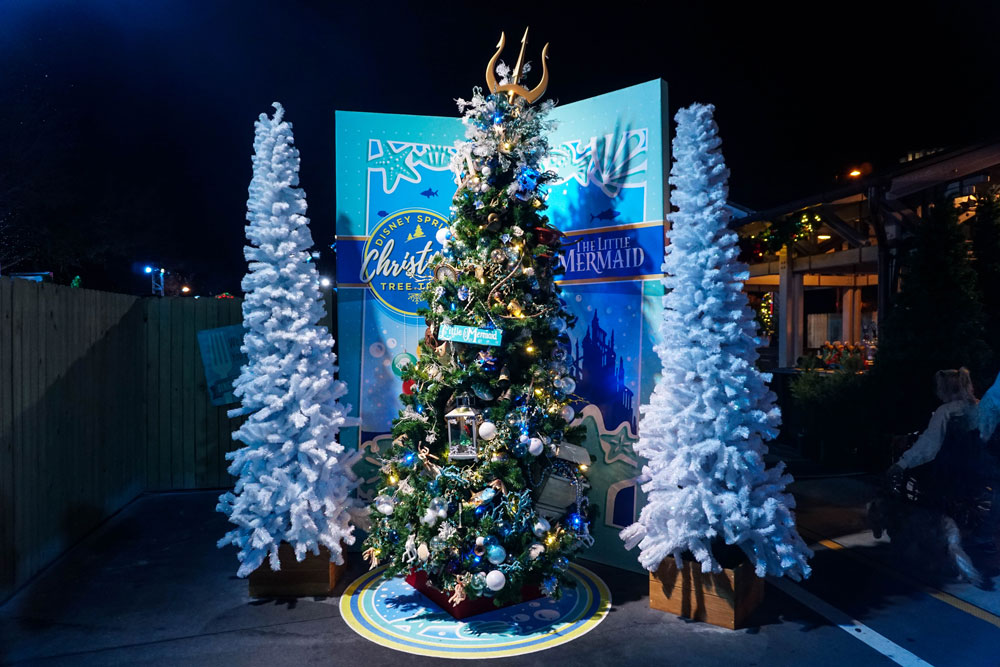 mermaid-2 – WDWINFO.COM Photo Comparison: Disney Springs Christmas Tree Trail, Day and Night mermaid-2 mermaid-2