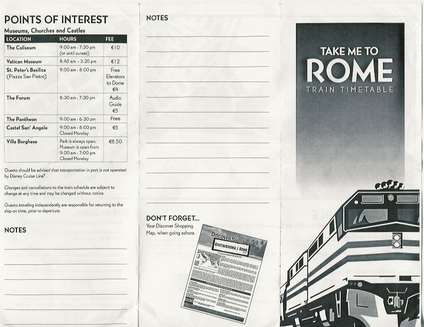 Rome Train Timetable p1