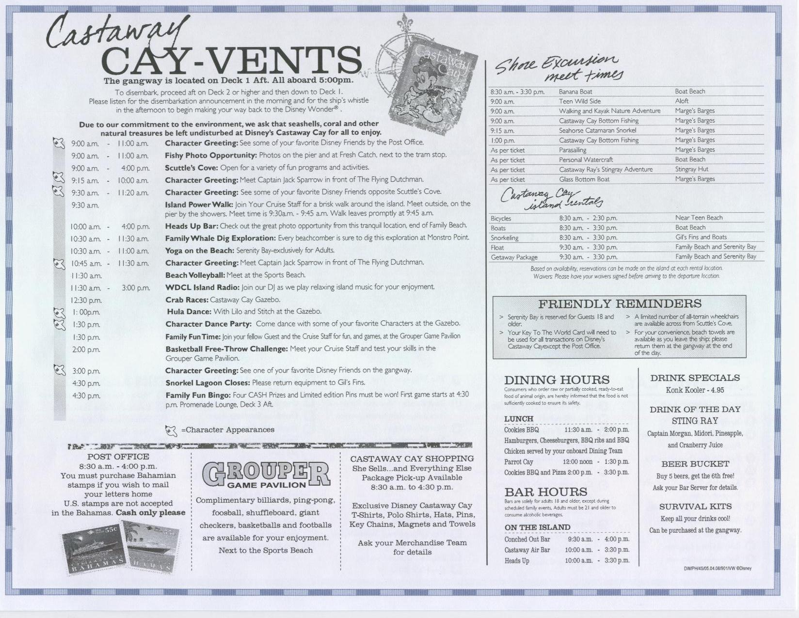 Cay vents