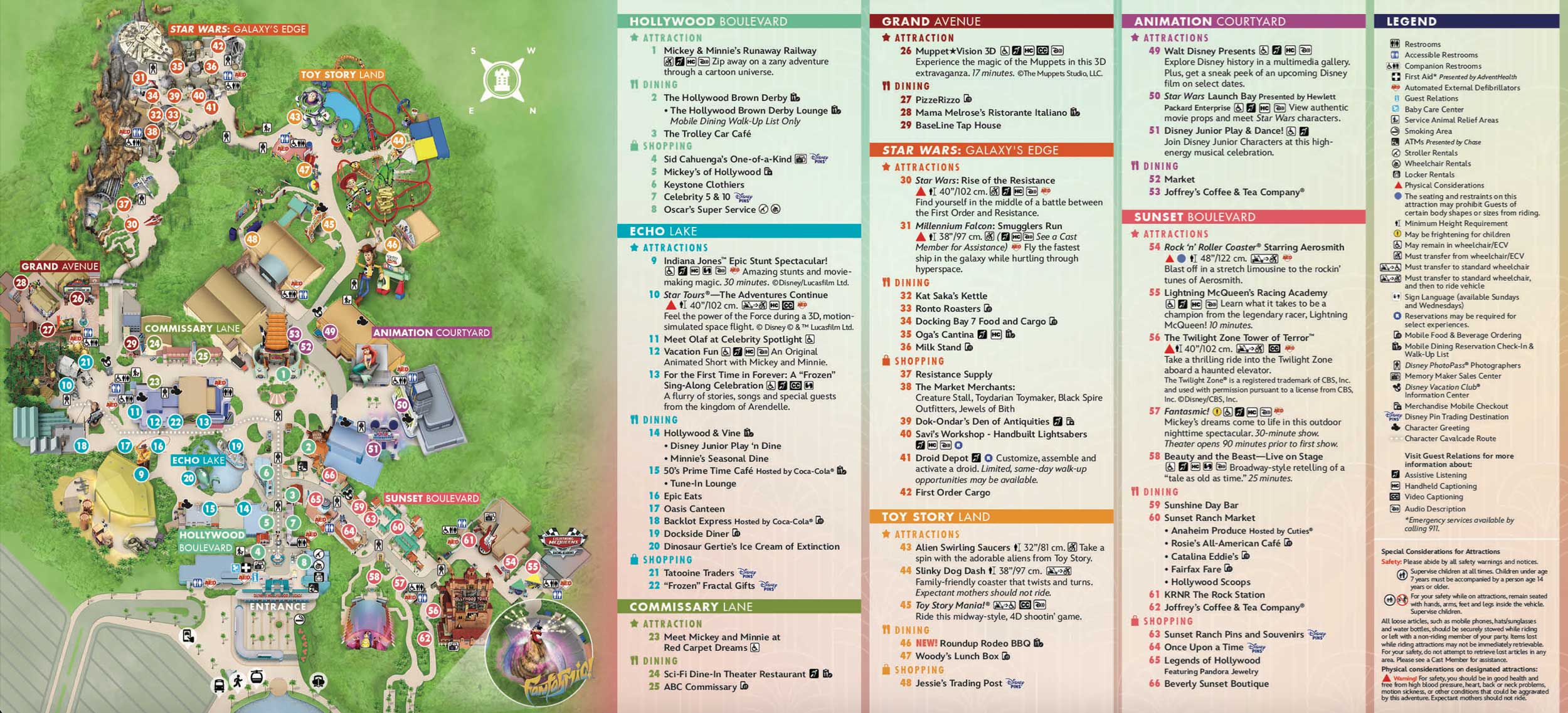 Disney s Hollywood Studios Map At Walt Disney World