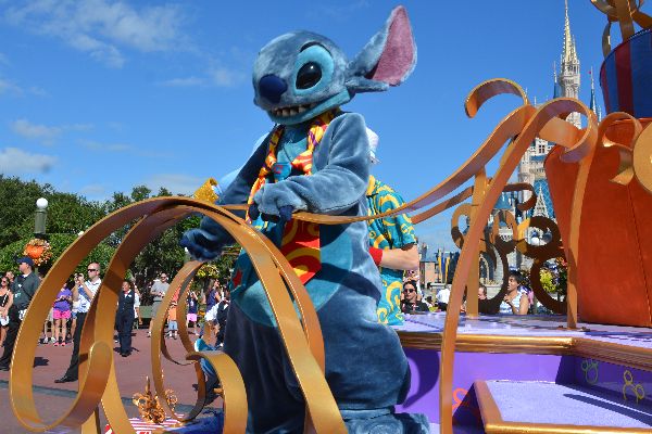 Concrete work at the Magic Kingdom affects parade times stitch