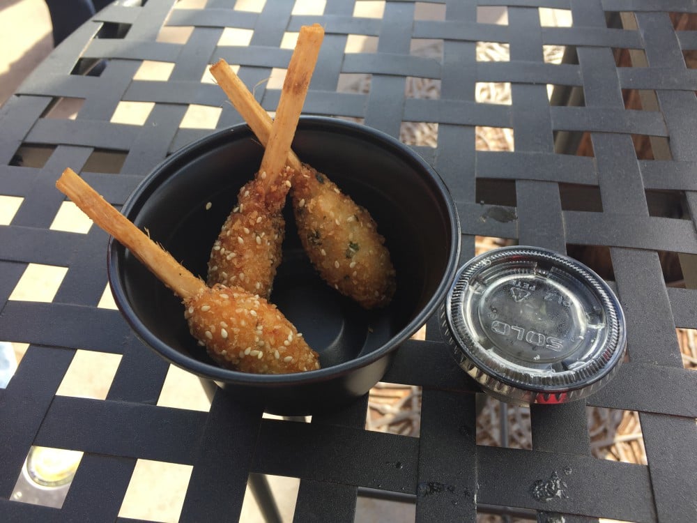 LunarFoodVietnam01 – WDWINFO.COM My favorite foods from Lunar New Year at California Adventure LunarFoodVietnam01 Chao Tom Voi Nuoc Cham Chua Ngot