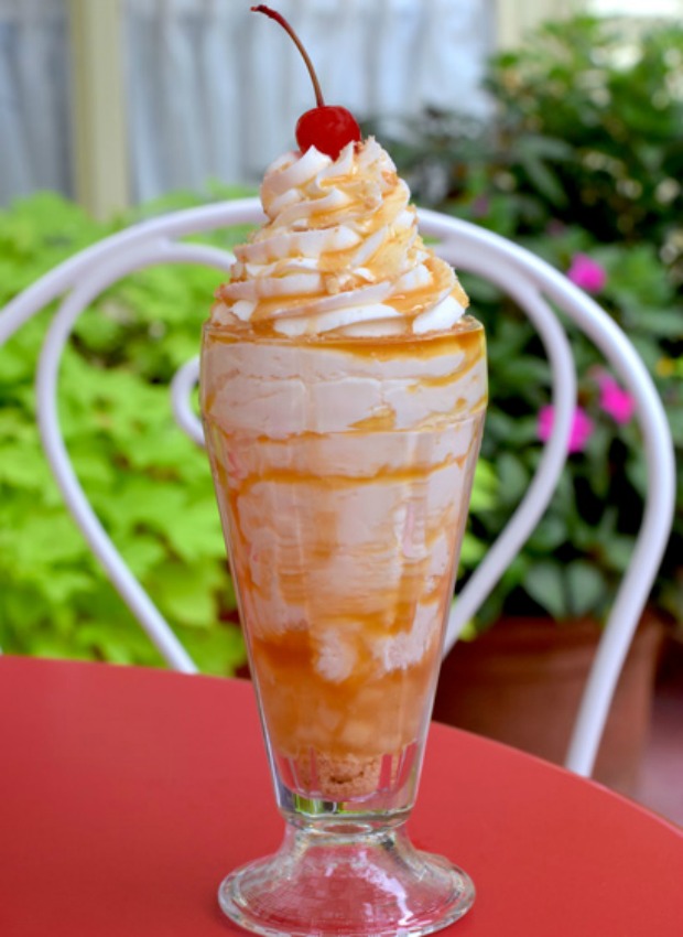 Disney Parks Presents Their Newest Sweet Treats for November Caramel Apple Milkshake Caramel Apple Milkshake