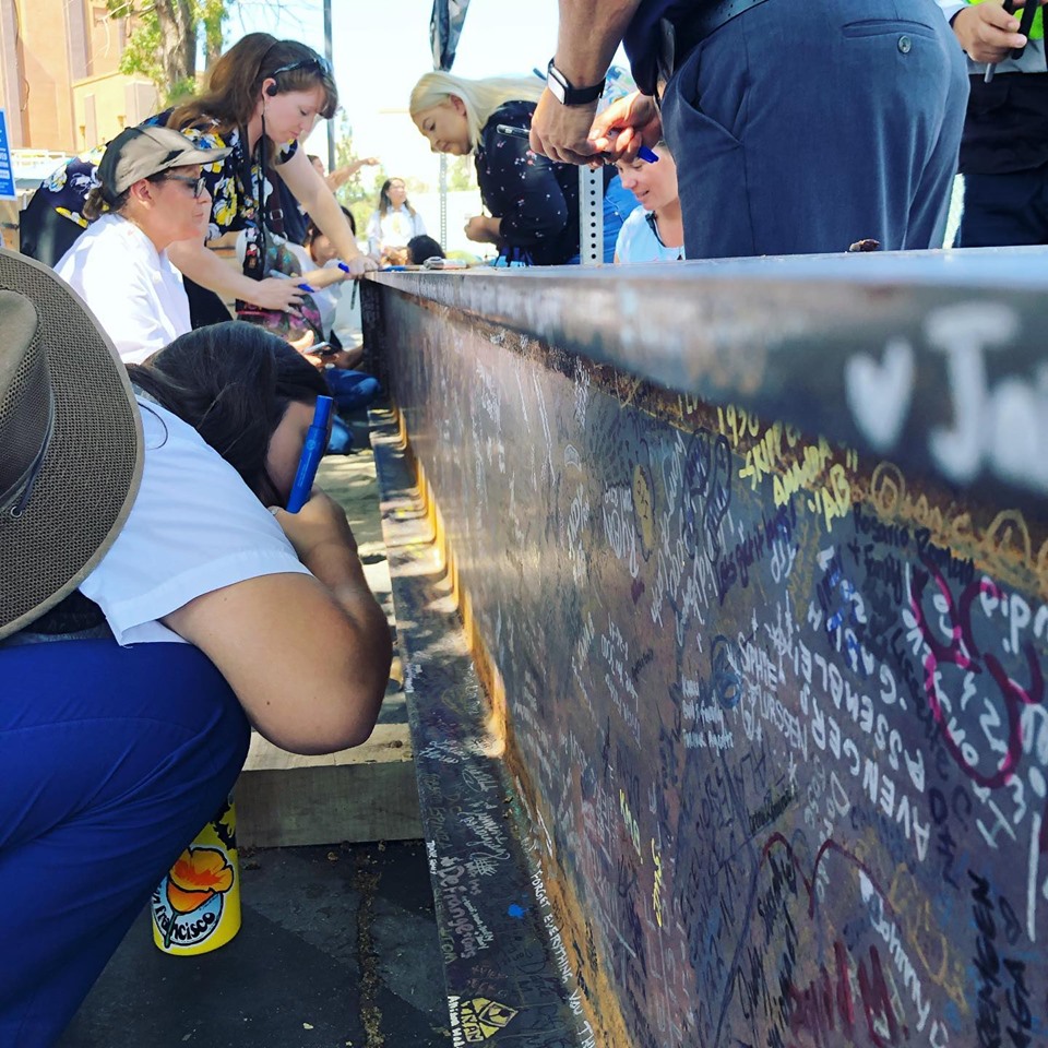 AvengersCampusSteel-01a – WDWINFO.COM Disneyland Cast Members Sign Beam From Avengers Campus The DIS AvengersCampusSteel-01a AvengersCampusSteel-01a