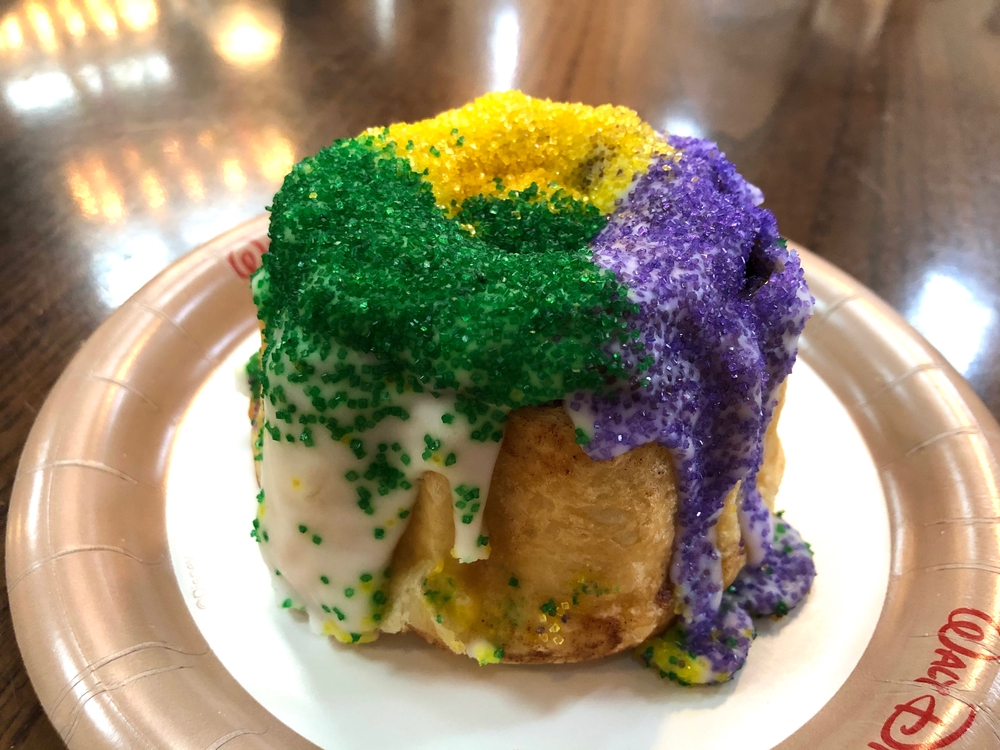 French Quarter Mardi Gras King Cake Exterior – WDWINFO.COM Saturday Snacks: Mardi Gras-inspired Treats at Disney’s Port Orleans Resort – French Quarter French Quarter Mardi Gras King Cake Exterior French Quarter Mardi Gras King Cake Exterior