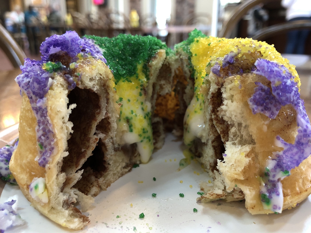 French Quarter Mardi Gras King Cake – WDWINFO.COM Saturday Snacks: Mardi Gras-inspired Treats at Disney’s Port Orleans Resort – French Quarter French Quarter Mardi Gras King Cake French Quarter Mardi Gras King Cake