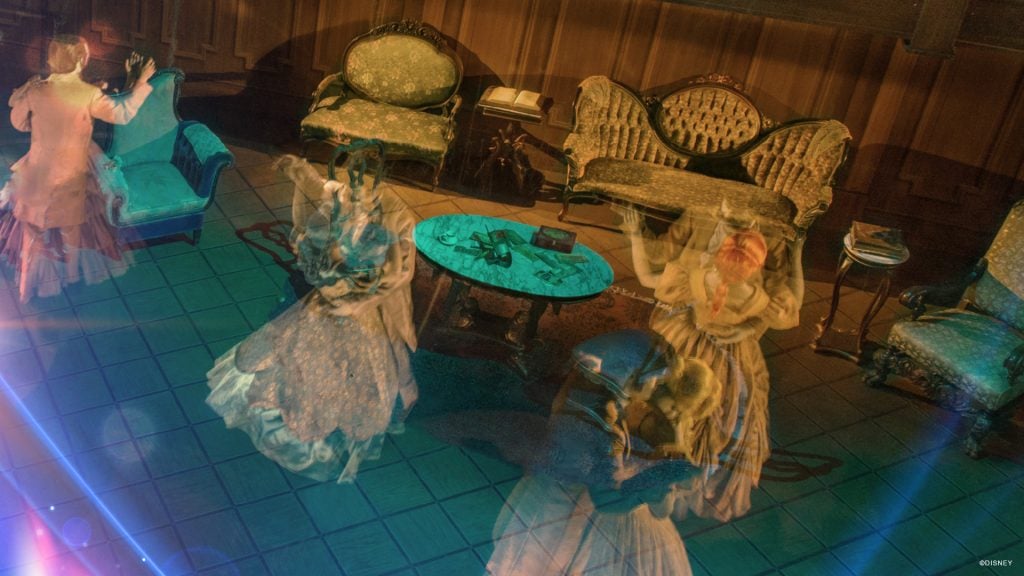 The Five Best Walt Disney World Attraction Scenes WDW Haunted Mansion Ballroom Dancers