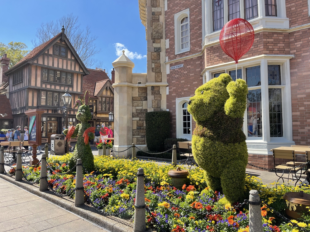 Winnie the Pooh and Rabbit – WDWINFO.COM Let’s Take a Flower & Garden Festival Sneak Peek Tour of EPCOT! Winnie the Pooh and Rabbit