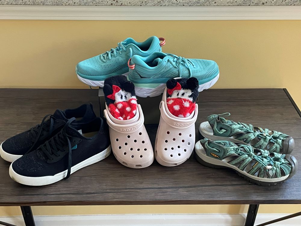 which shoes will you choose1 – WDWINFO.COM 5 Tips For Longer Lasting Energy On Your Disney Park Days which shoes will you choose1