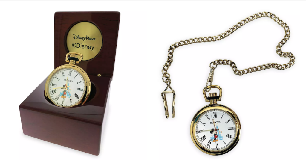 New Mickey Mouse Pocket Watch by Bulova Bulova Disney Pocket Watch Bulova Disney Pocket Watch