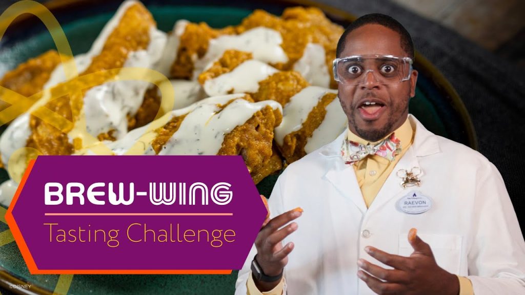 Watch an EPCOT Food & Wine Festival Wings Tasting Challenge! Brew WIng Taste Challenge