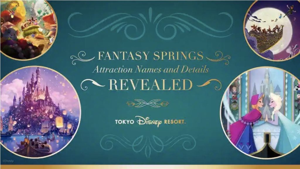 Tokyo Disney Sea's New Fantasy Springs Rides, Dining, & More Tokyo DisneySea Fantasy Springs Header Tokyo DisneySea Fantasy Springs Header With Elsa Arandelle and Peter Pan