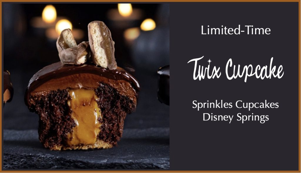 See the New Devilishly Delicious Twix Cupcake at Sprinkles, Disney Springs Twix Cupcake