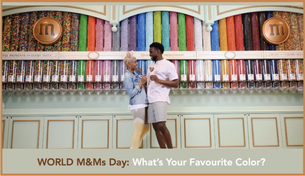 Today Is World M&Ms Day; What’s Your Favorite Color in Disney Springs World-MMs-Day