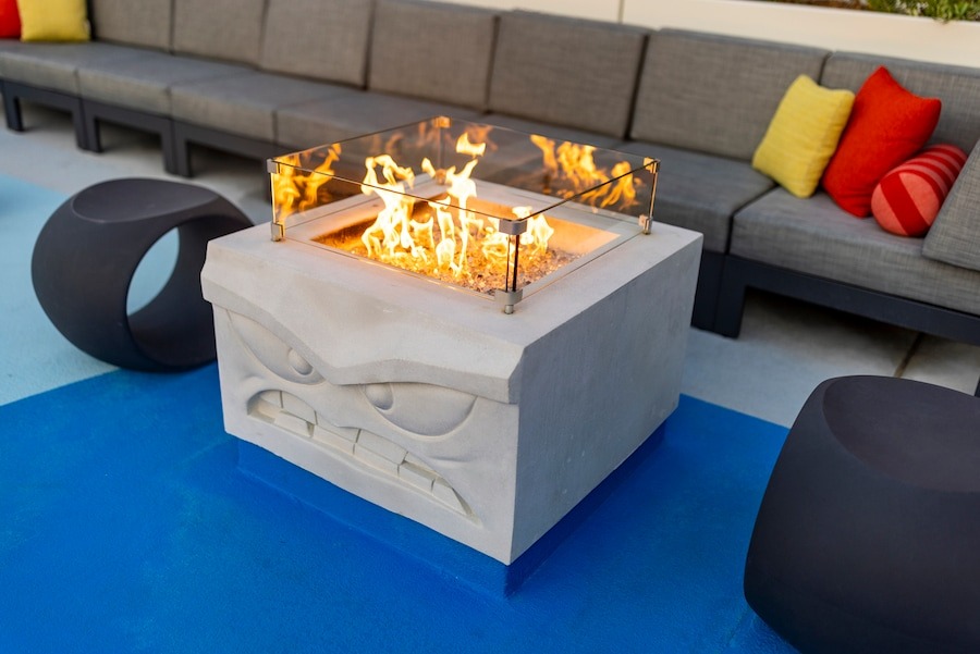 pixar-place-fire-pit-02 – WDWINFO.COM Opening Date & New Details Announced for Pixar Place Hotel at Disneyland pixar-place-fire-pit-02