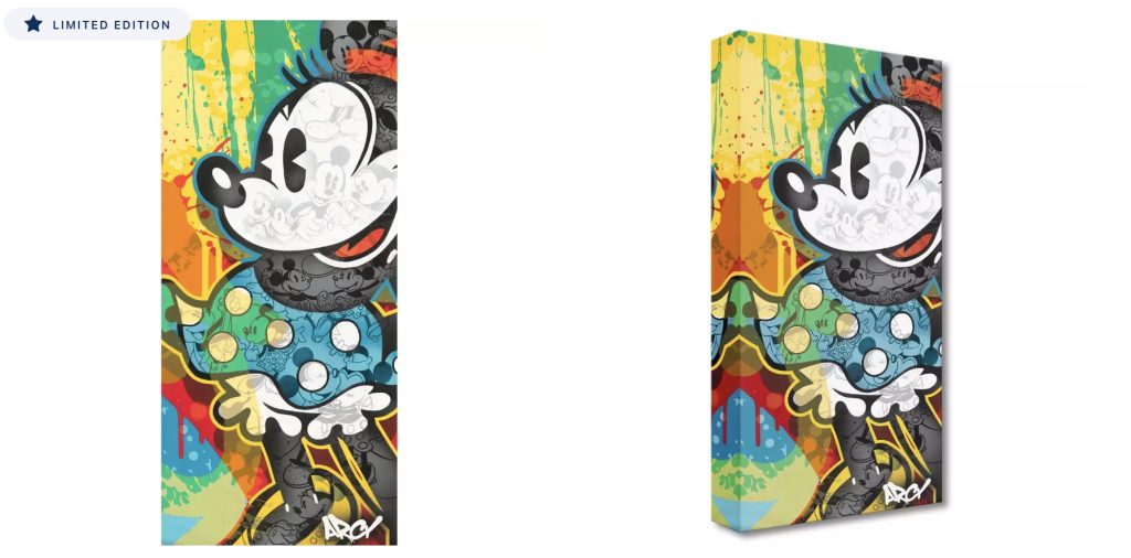 New Disney Merch: Artwork, Robin Hood & Swarovski Crystal Minnie Upright Artwork