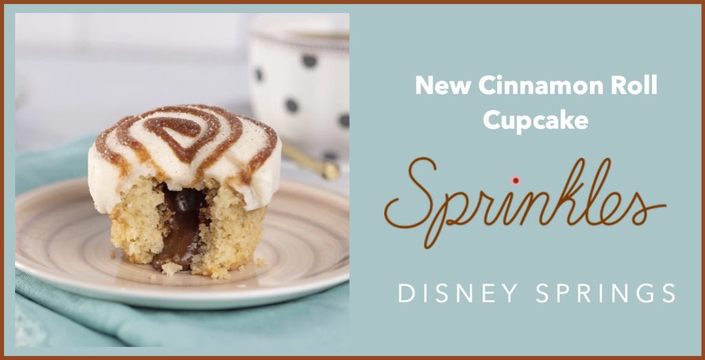 New Cinnamon Roll Cupcake Turns Heads in Disney Springs! Sprinkles-Cinnamon