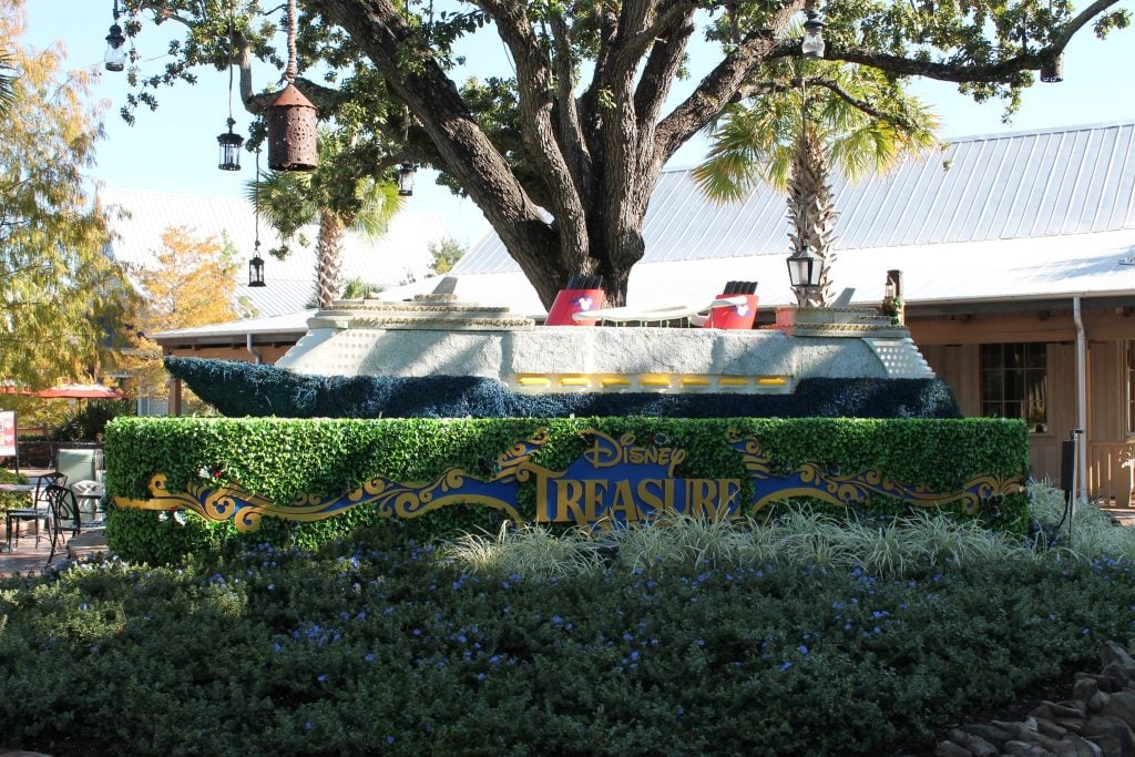 New Disney Cruise Line Topiary Arrives in Disney Springs DCL Topiary Disney Springs
