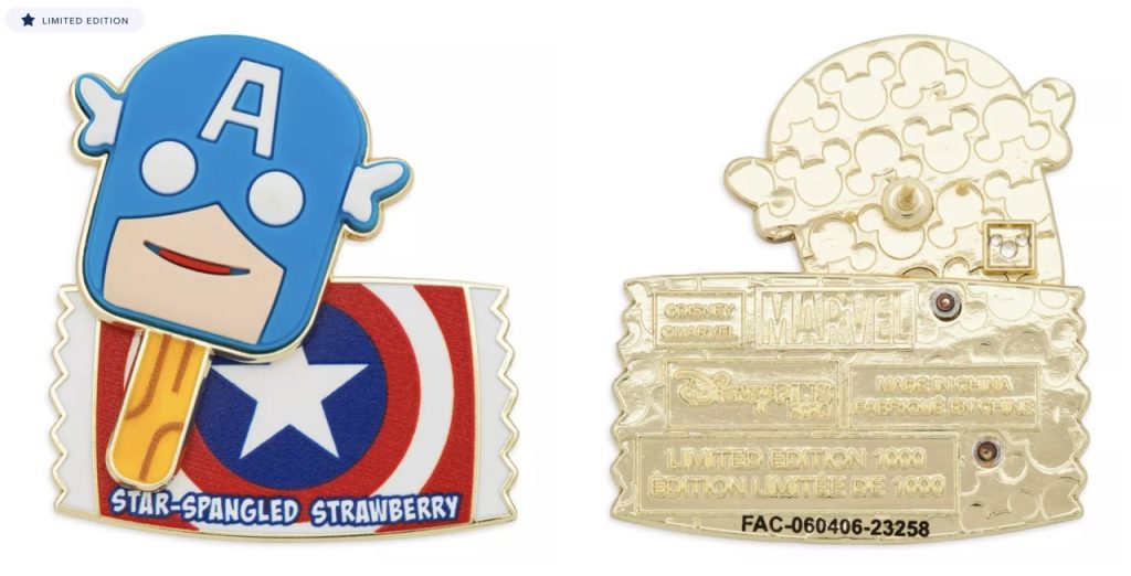 Captain American Snack Pin Large – WDWINFO.COM Your New Disney Eats January Merch Collection Has Arrived! Captain American Snack Pin Large
