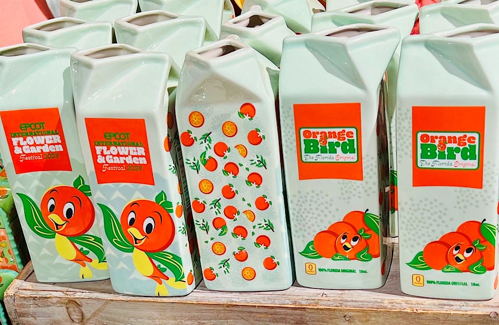 2024 FG Orange Bird Vase โ WDWINFO.COM So Much NEW Orange Bird Merch at EPCOT! 2024 FG Orange Bird Vase