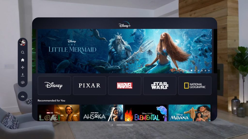 Disney Plus Launches in 3D on Apple Vision Pro disney-plus-apple-vision-pro