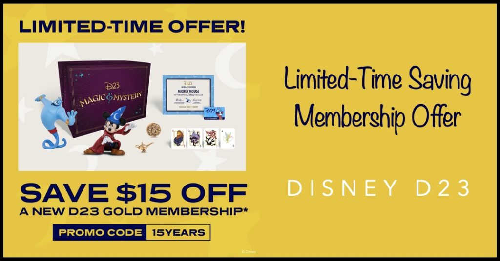 Special Offer: Take  off a New D23 Gold Membership D23-Membership-offer