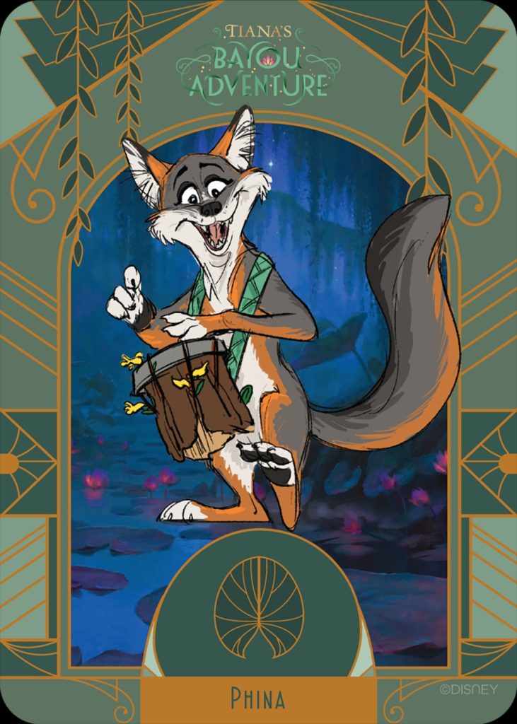 tianas-bayou-adventure-phina-gray-fox – WDWINFO.COM More Critters & Poster Revealed for Tiana’s Bayou Adventure in Magic Kingdom tianas-bayou-adventure-phina-gray-fox