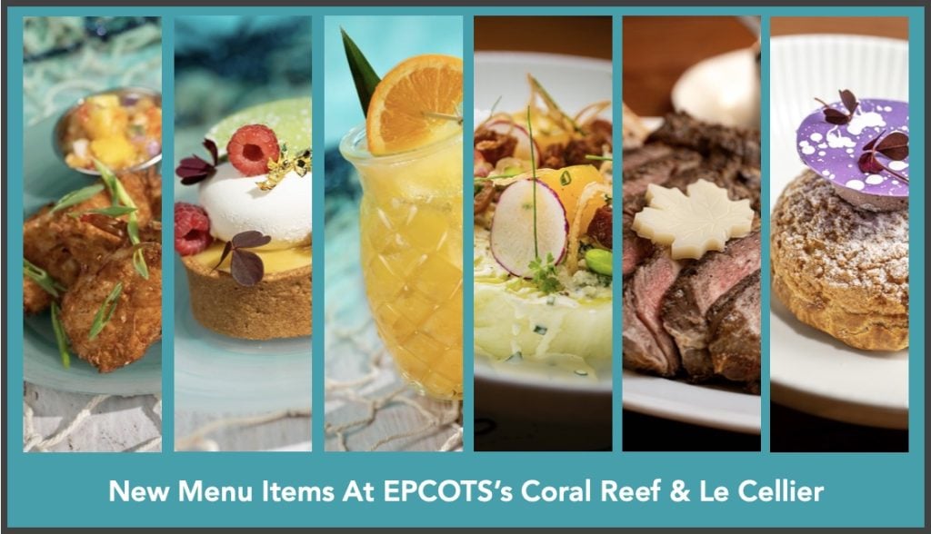 See Delicious New Menu Options at Coral Reef & Le Cellier in EPCOT New EPCOT Food April 2024