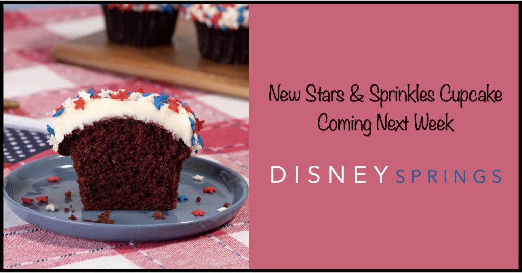 New Limited-Time Stars & Sprinkles Red Velvet Cupcake Stars Sprinkles Cupcake