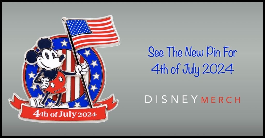 Grab the New Mickey Mouse Americana 4th of July 2024 Pin 4th-July-Pin-2024