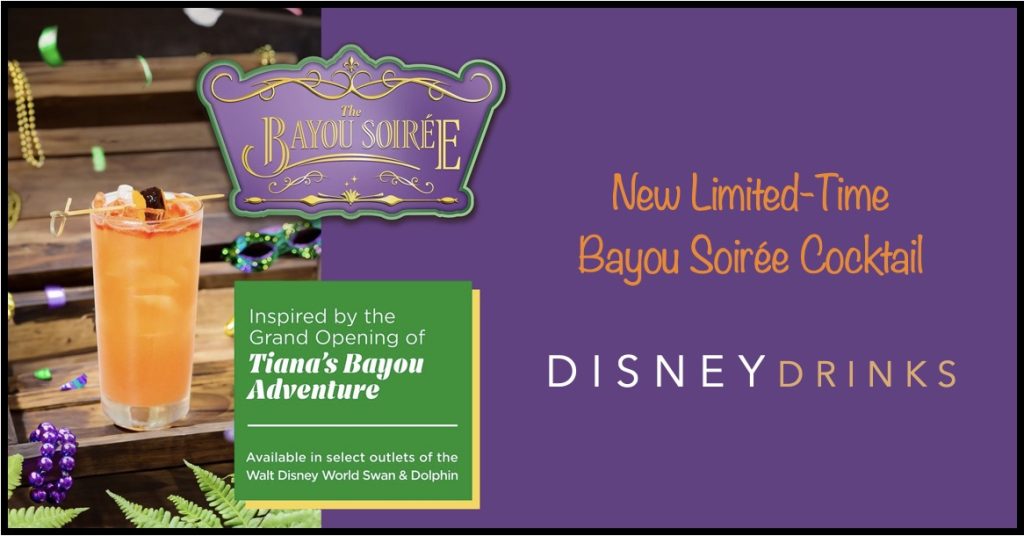 The Bayou Soirée Cocktail Celebrates New Attraction Opening! Bayou Soirée cocktail