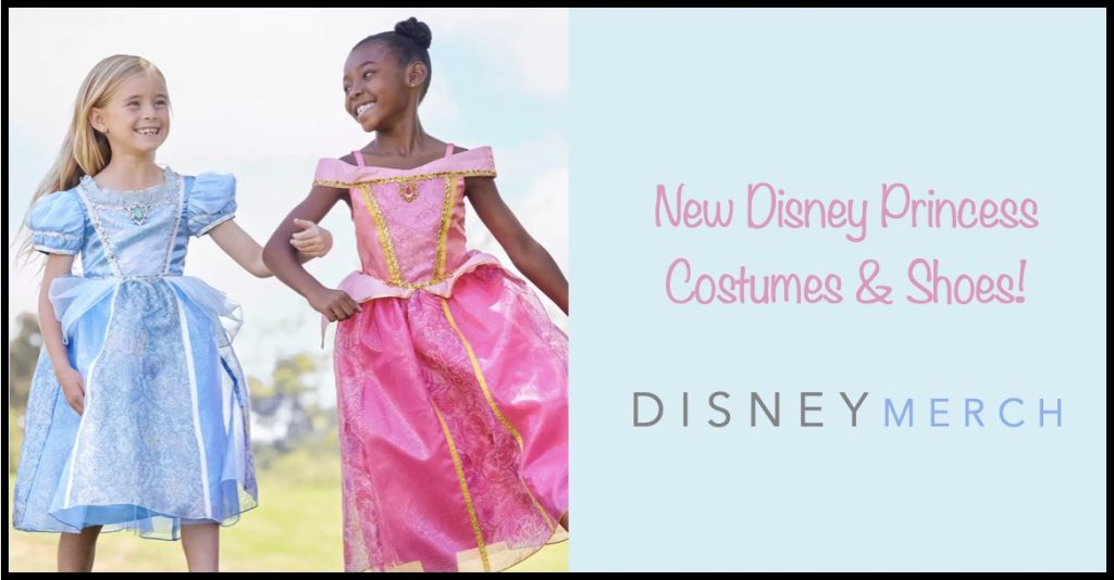 New Disney Merch: Gorgeous Princess Costumes for Kids! Disney Princess Costumes Shoes